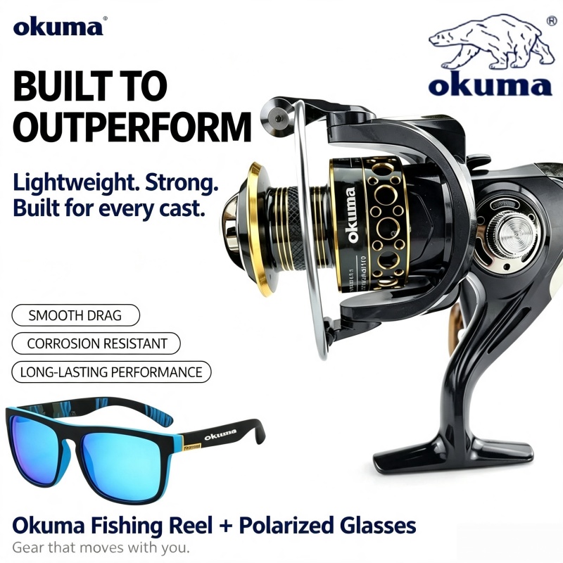Abu Garcia Reel Max - OKUMA-Spinning Reel, Reel Pancing Ultra Ringan