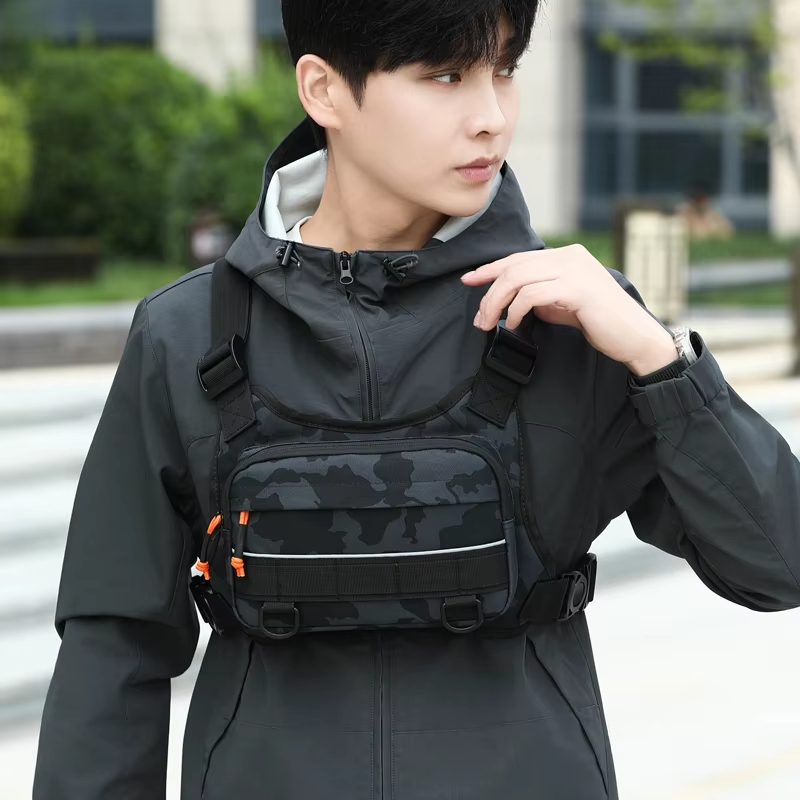 Fishing Backpack - Rompi Dada Depan untuk Bersepeda, Tas