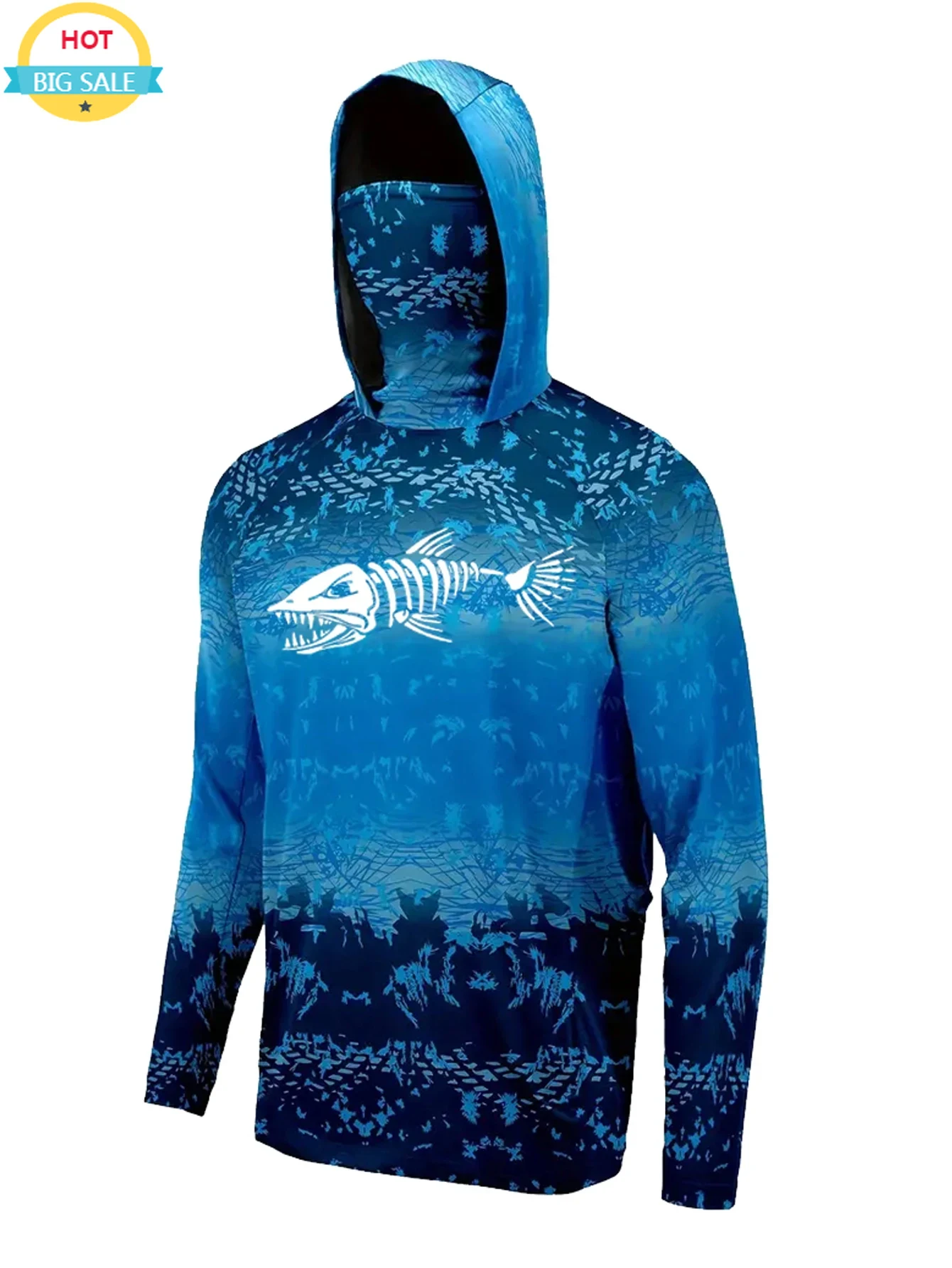 Fishing Hoodie - Pakaian Memancing Berkerudung UPF 50+ untuk