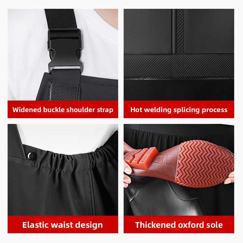 Celana Wader PVC dengan Sepatu - Fishing Pants Waterproof ulasan dan harga