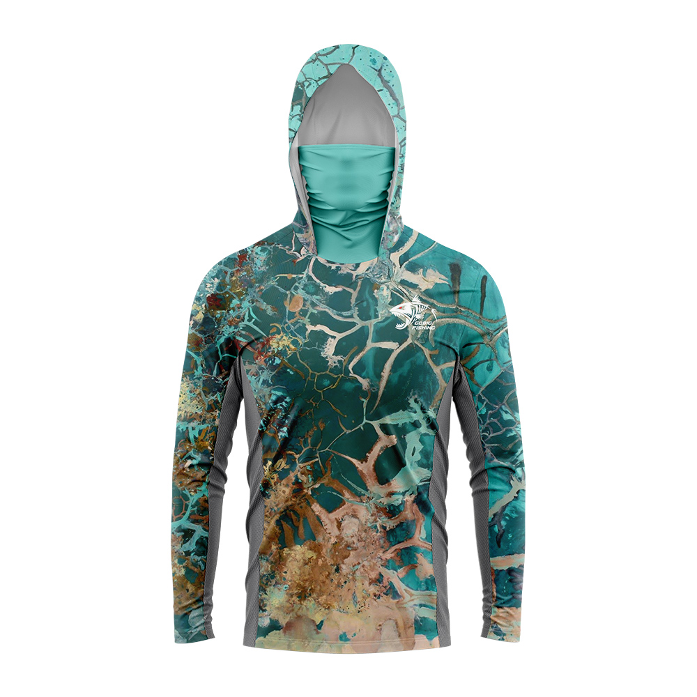 Kaos Pria Berkerudung Motif Ik - Fishing Hoodie ulasan dan harga