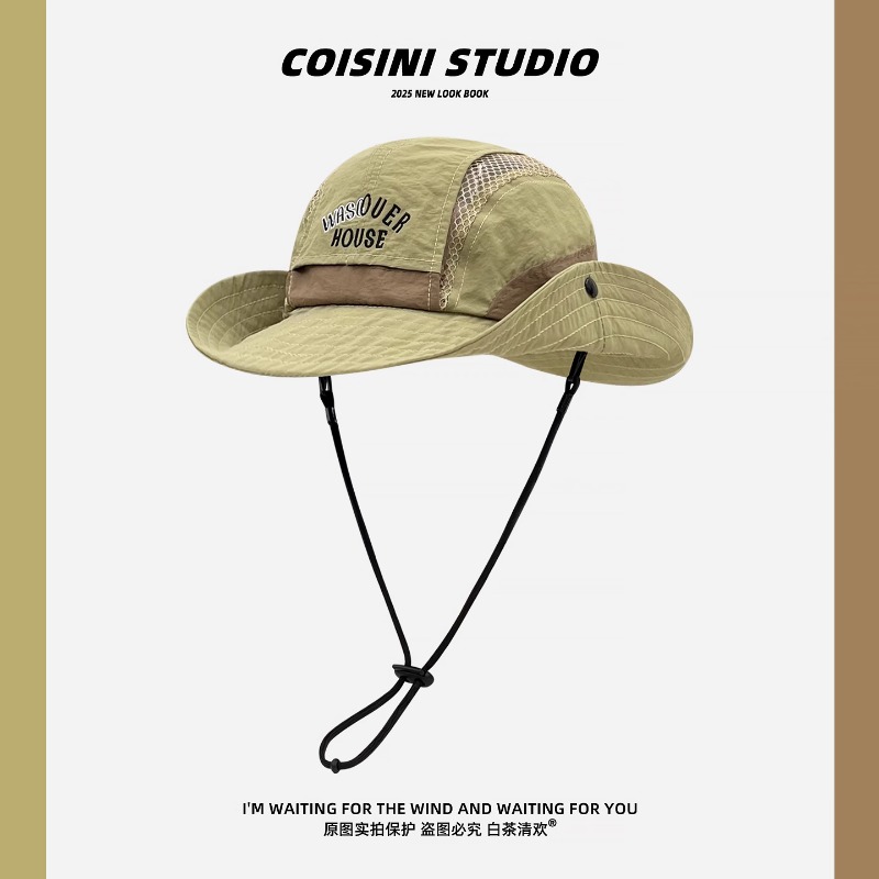 Topi Ember Kasual Cetak Huruf  - Fishing Hat ulasan dan harga